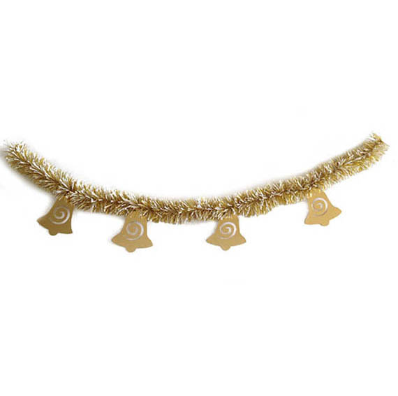 Guirnalda oro blanco con campanas
