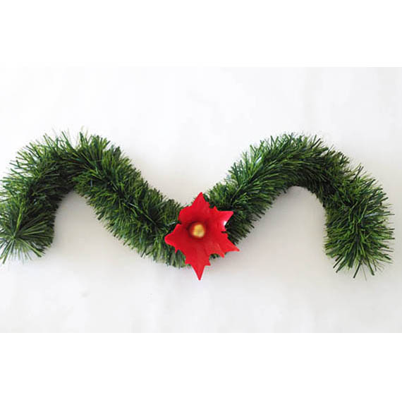 Guirnalda decorada verde