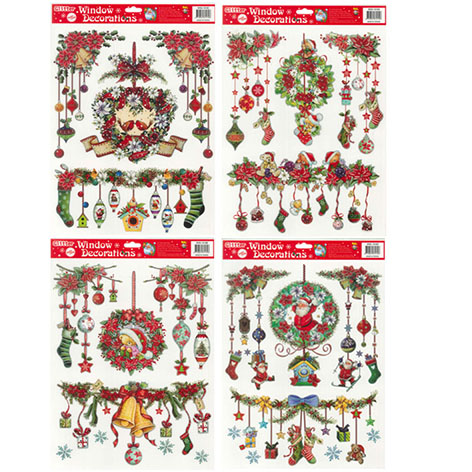 Adhesivos decoraciones navideñas