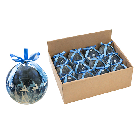 Bolas noche de navidad azul