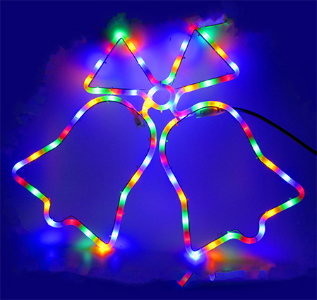 Campana de luz led multicolor neón