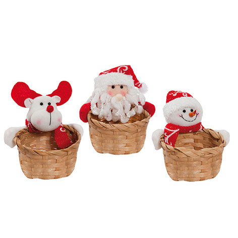 Cestitas muñecos de navidad