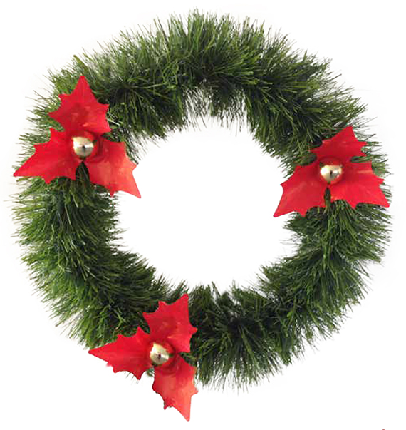 Corona de navidad verde