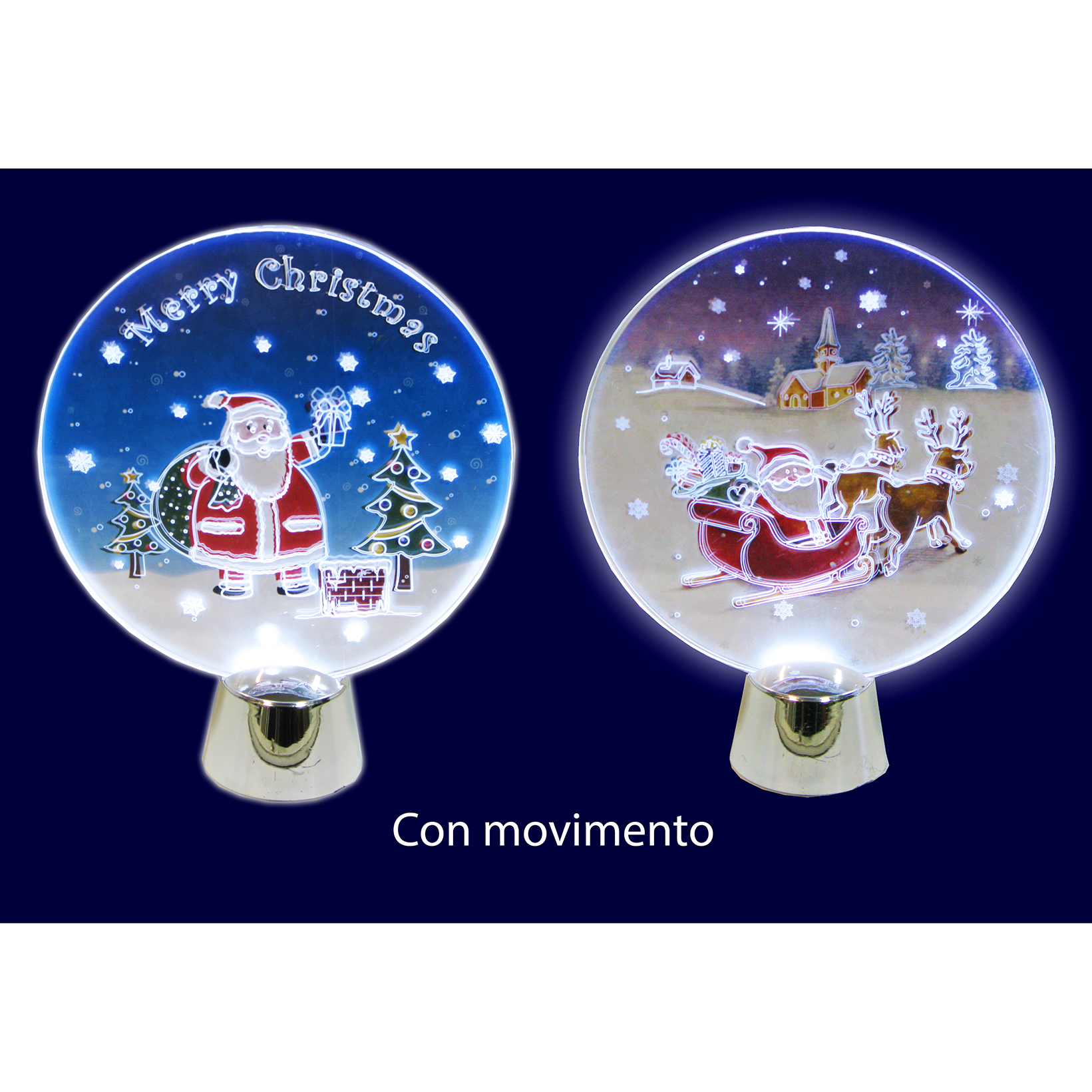 Lámparita con movimientos de luzes led