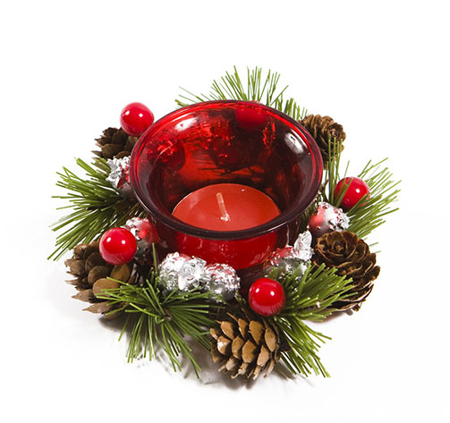 Portavela de navidad
