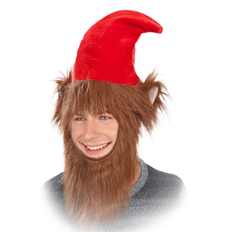 Gorro con barba de duende